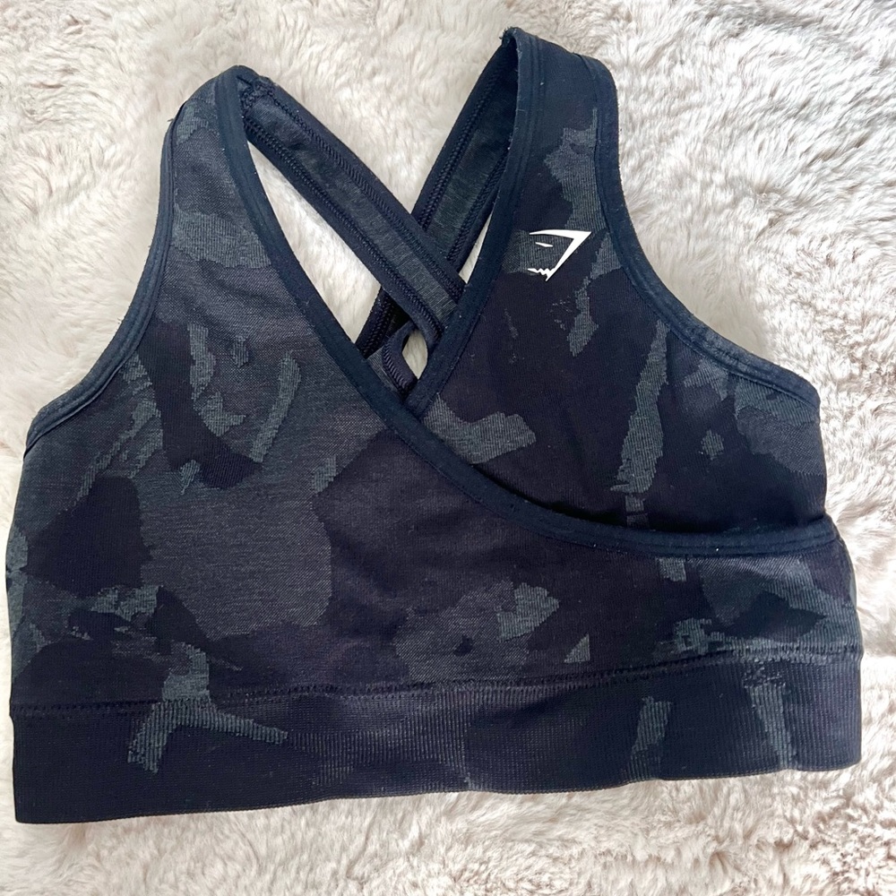 CAMO SPORTS BRA!!🖤